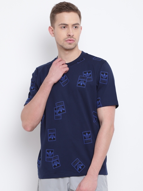 

ADIDAS Originals Men Blue Printed STCKERBOMB T-shirt