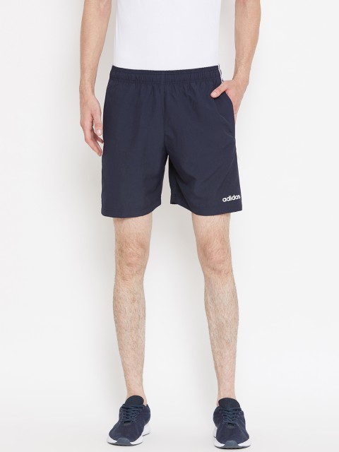 

ADIDAS Men Navy Blue Solid 3 Stripes Chelsea Regular Fit Sports Shorts