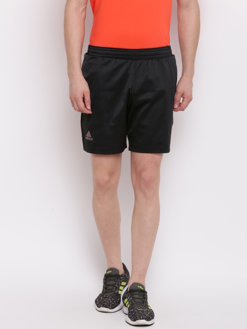 

ADIDAS Men Black Solid Regular Fit Sports Shorts