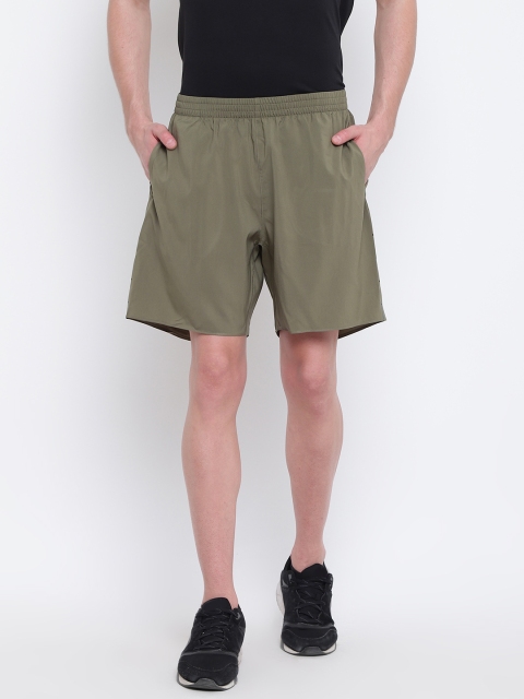 

ADIDAS Men Olive Green Solid Regular Fit PURE Sports Shorts
