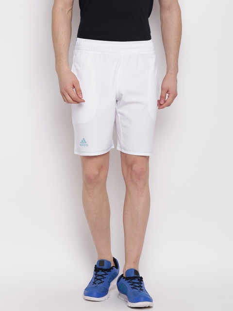 

ADIDAS Men White Solid Tennis Sports Shorts