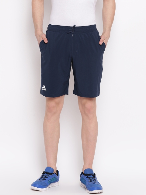 

ADIDAS Men Navy Blue Solid Club Shorts
