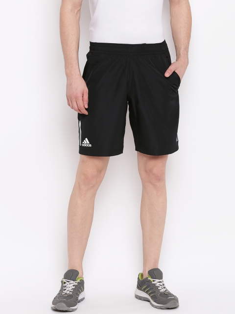 

ADIDAS Men Black Solid CLUB 3STR Sports Shorts