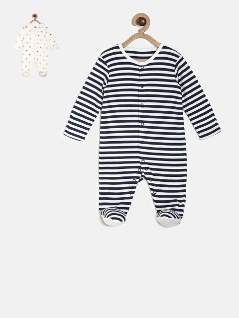 

MINI KLUB Boys Pack of 2 Sleepsuits, Black