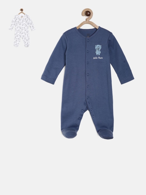 

MINI KLUB Boys Pack of 2 Sleepsuits, Navy blue