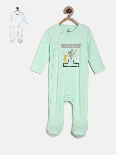 

MINI KLUB Boys Pack of 2 Sleepsuits, White