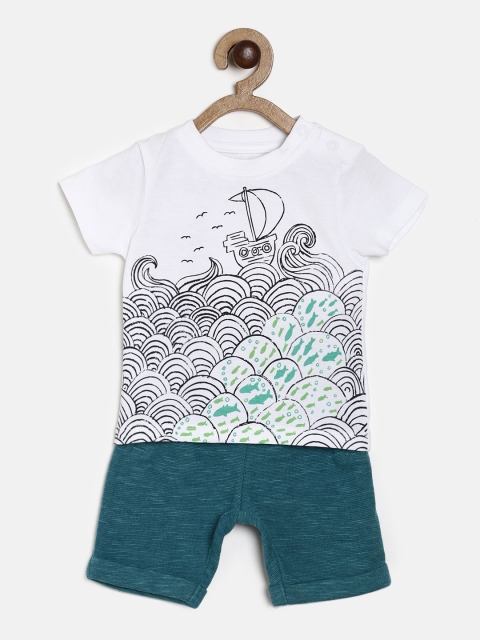 

MINI KLUB Boys White & Blue T-shirt With Shorts