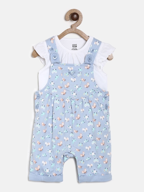 

MINI KLUB Girls Blue & White Top With Trousers