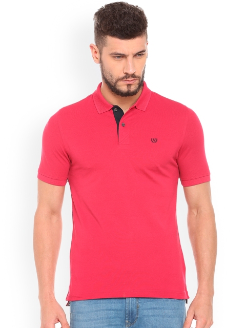 

Van Heusen Sport Men Pink Solid Polo Collar T-shirt