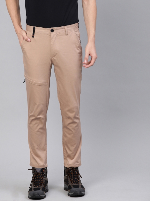 

HRX by Hrithik Roshan Outdoor Men Beige Regular Fit Solid Regular Trousers