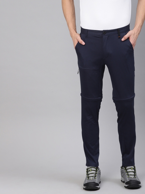 

HRX by Hrithik Roshan Men Navy Blue Solid Outdoor Regular fit Trousers