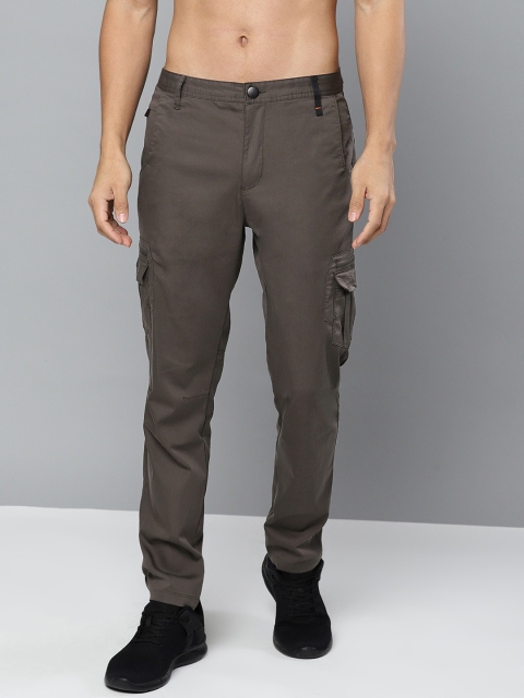 

HRX by Hrithik Roshan Men Charcoal Grey Outdoor Regular Fit Solid Cargos