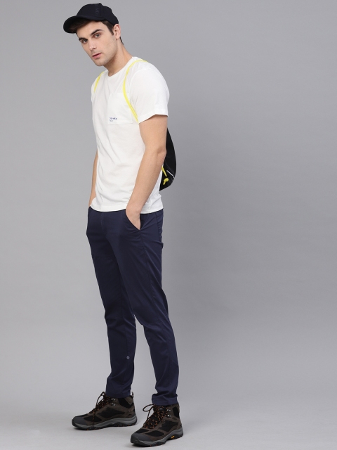 

HRX by Hrithik Roshan Men Navy Blue Solid Outdoor Regular Fit Trousers