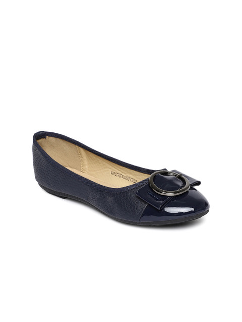 

Van Heusen Women Navy Blue Solid Ballerinas