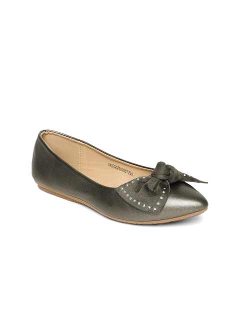 

Van Heusen Women Olive Green Solid Ballerinas