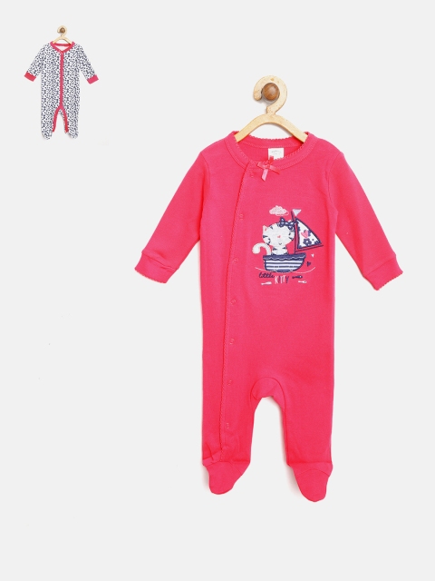

Mothers Choice Girls Pack Of 2 Sleepsuits, Pink