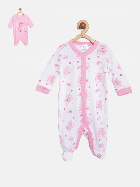 

Mothers Choice Girls Pack Of 2 Sleepsuits, Pink