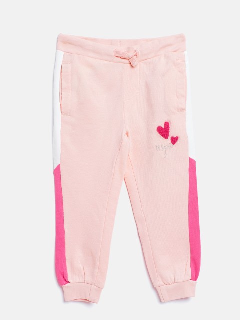 

U.S. Polo Assn. Kids Girls Pink solid Joggers