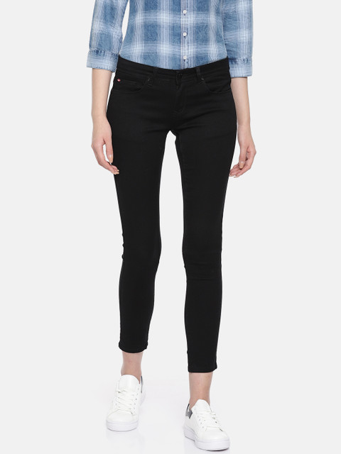 

Lee Cooper Women Black Skinny Fit Low-Rise Clean Look Stretchable Jeans