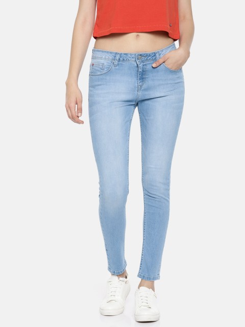 

Lee Cooper Women Blue Annie Slim Fit Mid-Rise Clean Look Stretchable Jeans
