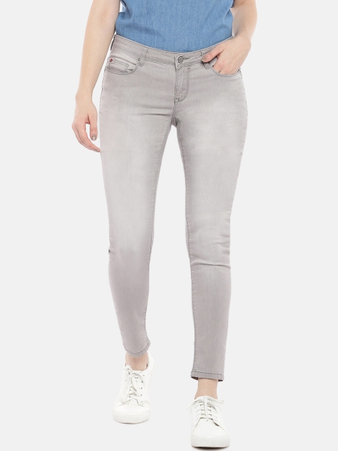 

Lee Cooper Women Grey Skinny Fit Low-Rise Clean Look Stretchable Jeans