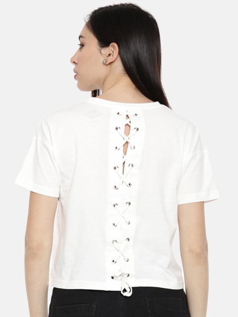 

Lee Cooper Women White Printed Top