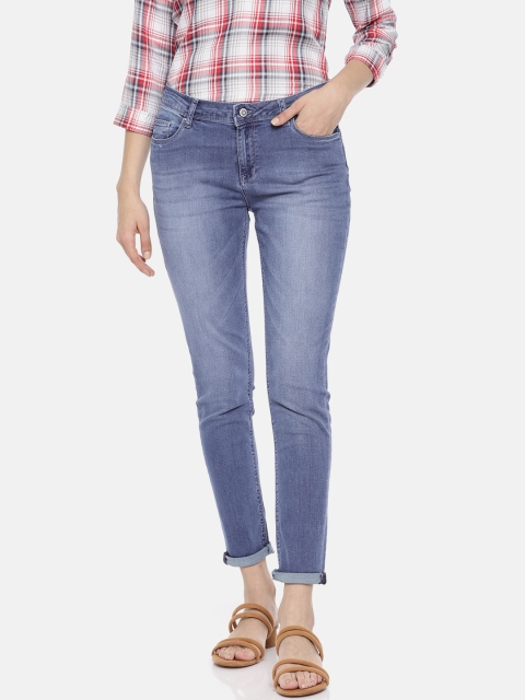 

Lee Cooper Women Blue Annie Slim Fit Mid-Rise Clean Look Stretchable Jeans