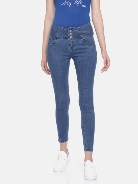 

Lee Cooper Women Blue Super Skinny Fit High-Rise Clean Look Stretchable Jeans