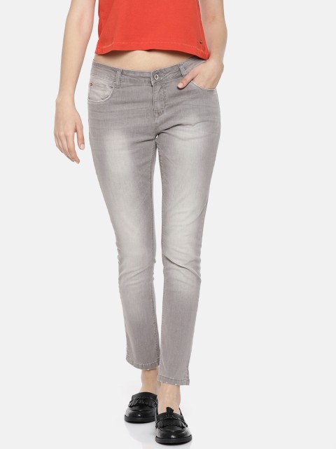 

Lee Cooper Women Grey Annie Slim Fit Mid-Rise Clean Look Jeans