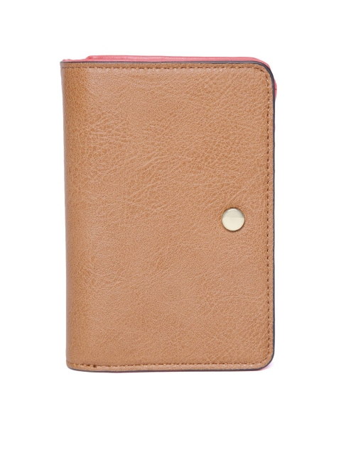 

Accessorize Women Brown Solid Two Fold Wallet