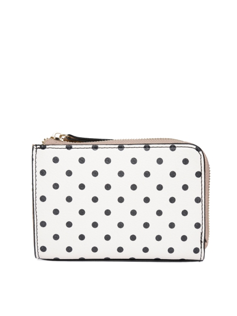 

Accessorize Women White & Black Printed Zip Around Wallet