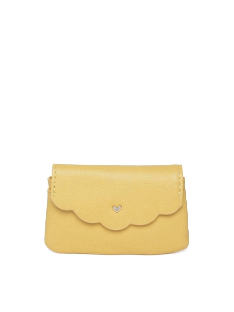 

Accessorize Mustard Yellow Solid Coin Purse