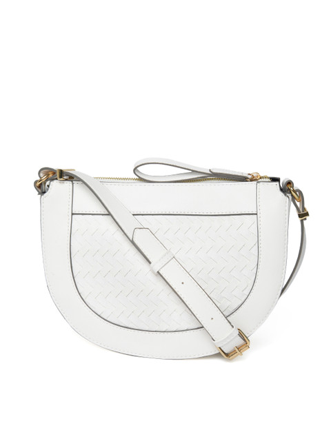 

Accessorize White Braided Sling Bag