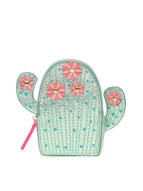 

Accessorize Green Embroidered Coin Purse