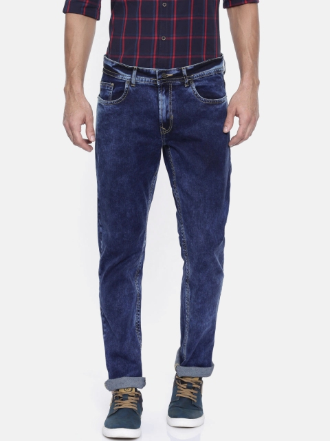 

Peter England Casuals Men Blue Slim Tapered Fit Mid-Rise Clean Look Stretchable Jeans