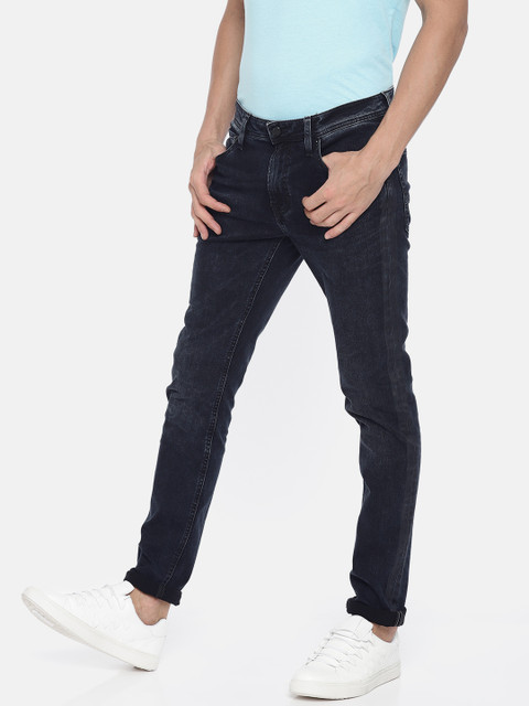 

Jack & Jones Men Blue Liam Skinny Fit Low-Rise Clean Look Stretchable Jeans
