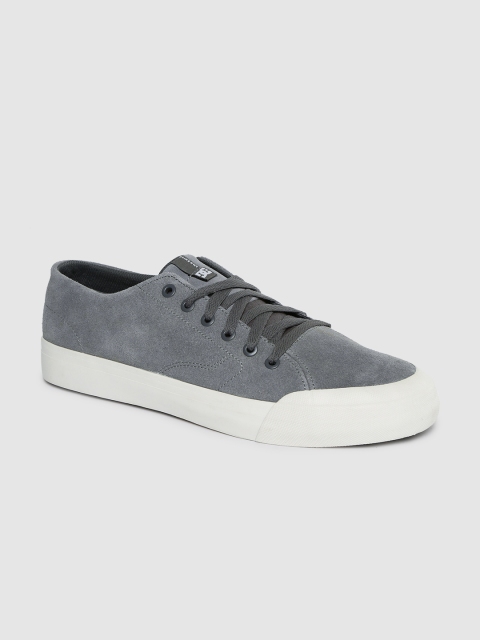 

DC Men Grey EVAN LO ZERO Suede Sneakers