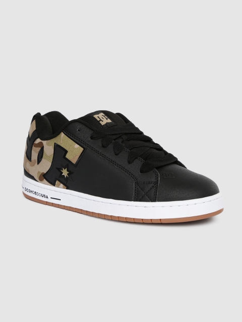 

DC Men Black Printed CT GRAFFIK SE Leather Sneakers