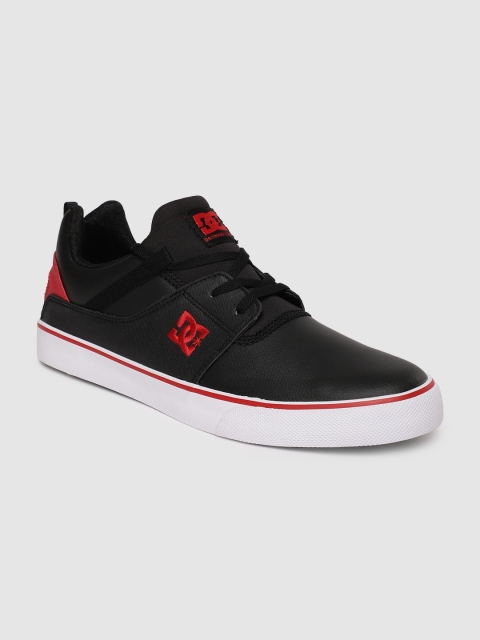 

DC Men Black Leather Sneakers