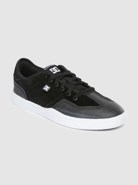

DC Men Black Leather Sneakers