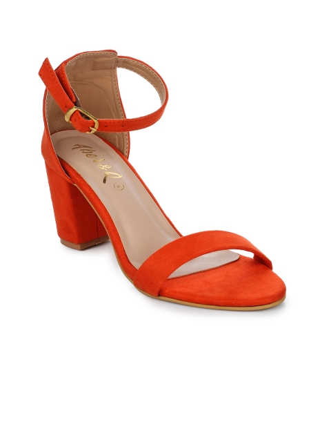 

Aber & Q Women Orange Suede Solid Heels
