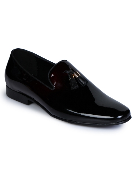 

Aber & Q Men Maroon Solid Leather Loafers