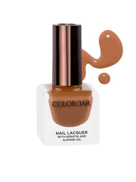 

Colorbar Keratin & Almond Oil Nail Lacquer - Wood Shade 560 12 ml, Brown