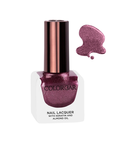 Colorbar Keratin & Almond Oil Nail Lacquer - Gracious 663 12 ml, Burgundy