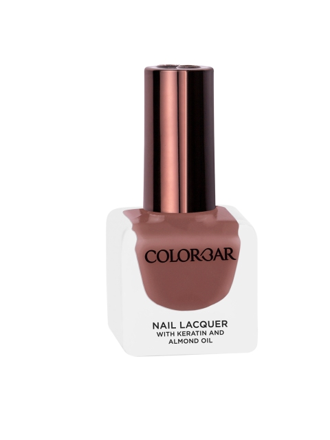 Colorbar Nail Lacquer with Keratin & Almond Oil - Desert Sand 557, Brown