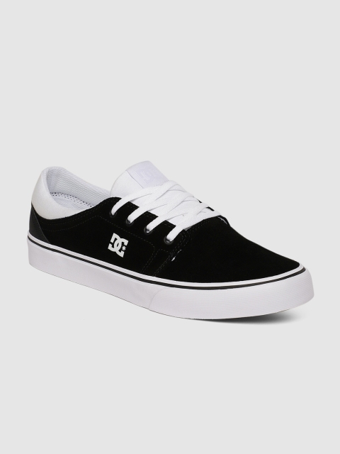 

DC Men Black Leather Sneakers