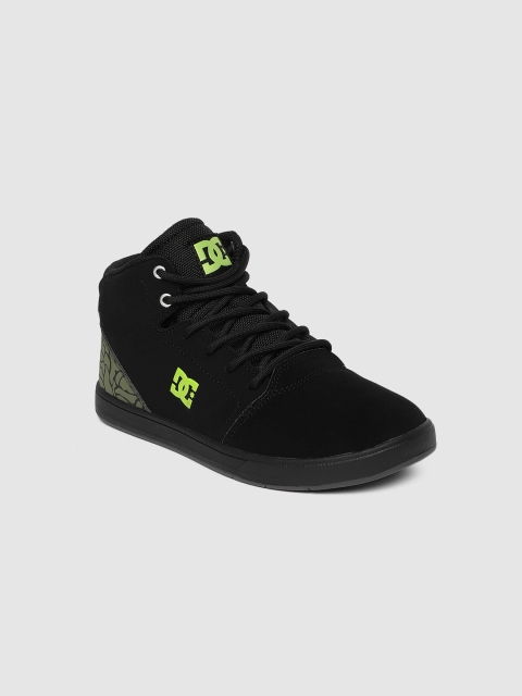 

DC Boys Black Solid Mid-Top Sneakers