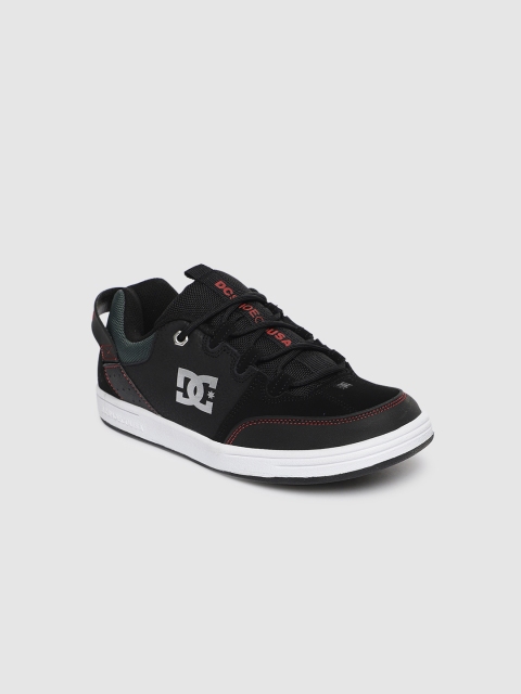 

DC Boys Black Leather Sneakers