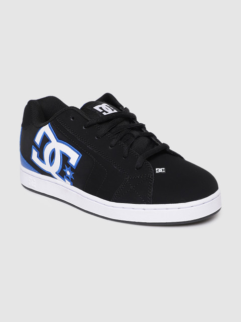 

DC Men Black NET Leather Sneakers