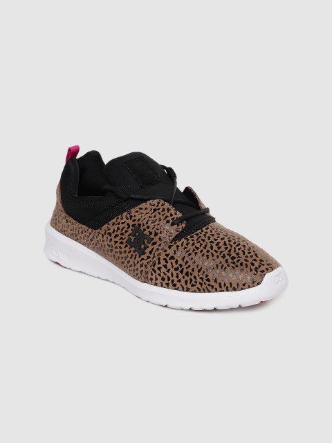 

DC Women Brown & Black Suede Sneakers